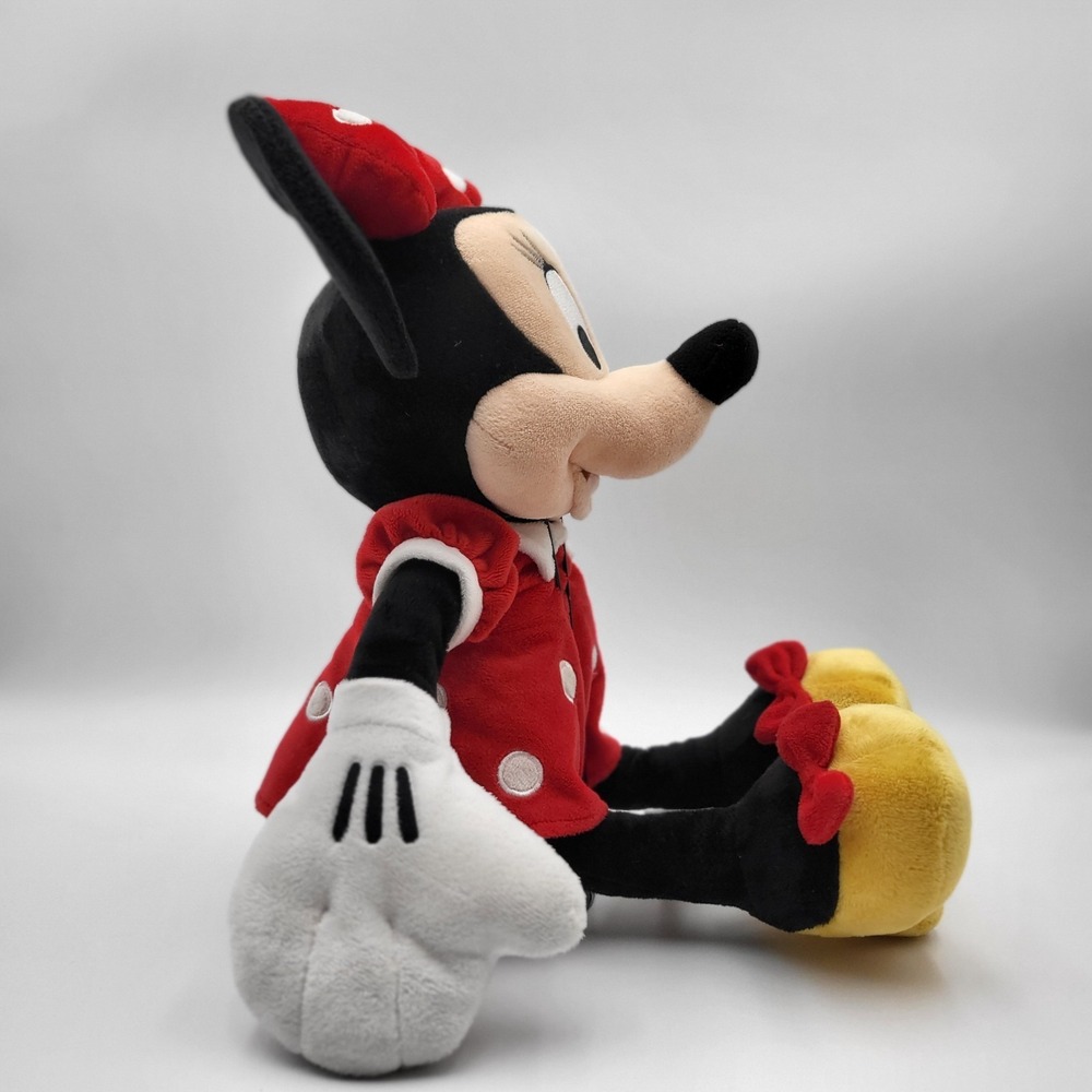 Disney Parks Authentic Minnie Mouse 12" Plush – Red Polka Dot Dress & Bow - Picture 3 of 10
